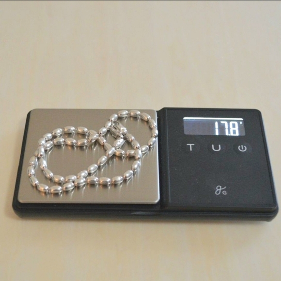 Italian 925 Silver Beaded Necklace - Picture 10 of 10